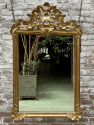Antieke spiegel met kuif 19e eeuw Louis XV